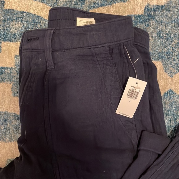 Ever worn, linen like material, navy blue - Picture 2 of 2